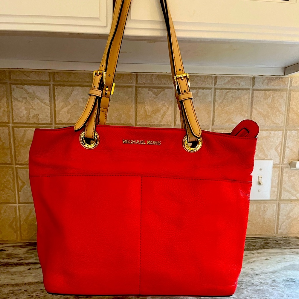 Michael Kors leather handbag.